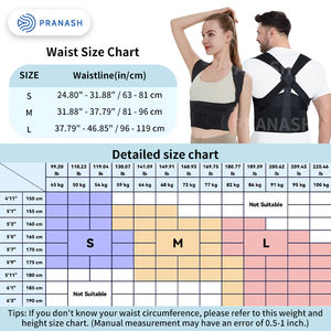 Pendukung bahu Orthotics punggung, alat pengkoreksi postur dengan tali postur bisa disesuaikan - Product Image 5