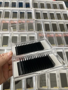 ขนตาปลอมแคชเมียร์แบบ Private Label หนาฟู สีดำด้าน เรียบลื่นดุจขนมิงค์ ทำมือ ง่ายต่อการต่อเป็นพัด ไม่ทดลองกับสัตว์ - Product Image 3