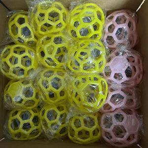 Jouets interactifs pour chiens Jouet interactif longue durée pour chien Boule d'alimentation en <span class=keywords><strong>foin</strong></span> avec <span class=keywords><strong>cloche</strong></span> pour mâcheurs agressifs Cheval Chèvre Mouton - Product Image 6