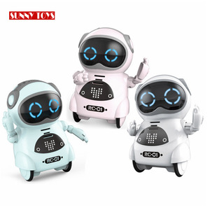 Los niños la <span class=keywords><strong>voz</strong></span> eléctrica conversación bailando bolsillo robótica educativa inteligente hablando juguetes robot con luz música - Product Image 1