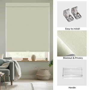 ม่านม้วน SAMADHI ผ้าโพลีเอสเตอร์กันแสงแบบไร้สาย มอเตอร์ในตัว - Product Image 4