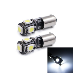 Feux de stationnement LED pour voiture/feux de plaque d'immatriculation BA9S T4W H6W décodeur CANBUS ampoules 5SMD 5050 - Product Image 1
