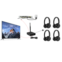 OMFOX-Récepteur de casque audio sans fil 2.4G avec microphone-Magic Box Transmetteur + Lavalier Mic