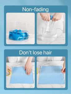 Chiffon de nettoyage en microfibre 30x40cm 100% polyester, design écailles de poisson, chiffon de polissage pour verre, torchon de cuisine - Product Image 3