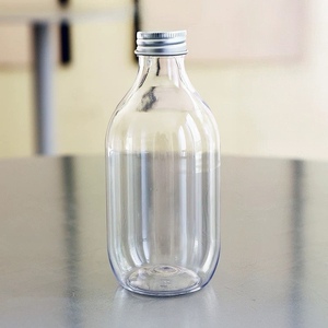 Bouteille en verre transparente ronde de type Boston de 500 ml de qualité alimentaire <span class=keywords><strong>vide</strong></span> pour les boissons avec couvercle en métal - Product Image 6