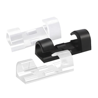 Clip de fixation de câble transparent en acrylique invisible, multi-usages