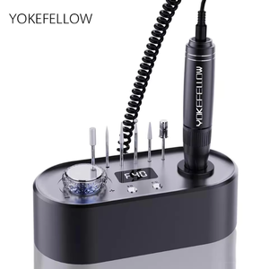 YK701, Lijadora de Uñas Profesional de 40000 RPM, Torno Eléctrico para <span class=keywords><strong>Manicura</strong></span> y Pedicura, Máquina de Taladro Rotatorio para Uñas de Gel Acrílico - Product Image 1