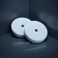 Meule en oxyde d'aluminium céramique blanc-brun de 100 mm, dureté moyenne, coupe précise pour l'affûtage des aciers à outils et le rectage de surfaces de précision