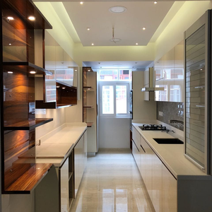 Mueble de <span class=keywords><strong>Cocina</strong></span> Moderno Personalizable de Acero Inoxidable, Armario de <span class=keywords><strong>Cocina</strong></span> de Doble Fila Duradero y Resistente <span class=keywords><strong>para</strong></span> el Área de Preparación de Comidas - Product Image 2