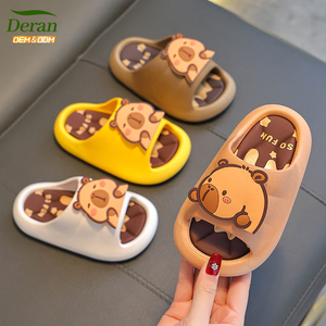 DERAN OEM EVA Chaussons pour enfants, mignons, à motifs de dessins animés, pour garçons et filles, chaussures pour bébés et enfants, antidérapants, durables, avec un confort amorti - Product Image 1