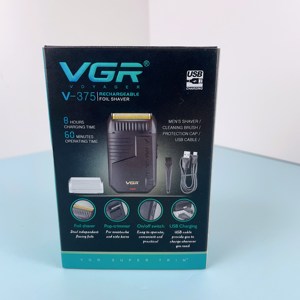 V-375 Nouveau rasoir à lames doubles professionnel sans fil pour hommes Utilisation du corps et du visage Rechargeable - Product Image 2