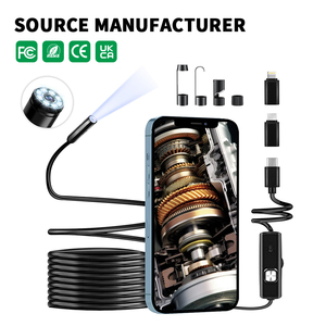 Caméra d'inspection 3-en-1 HD étanche pour endoscope industriel, canalisations d'égout, compatible Android/iOS, outils de réparation automobile - Product Image 1