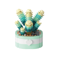 NOUVEAU Nano Blocks Plante en pot Plante succulente Mini briques Blocs de construction de dessins animés Ensembles de jouets Jouets pour enfants P1246-P1257