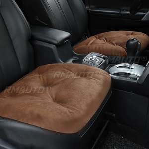 1 Housse de siège universelle pour automobile, en peluche, coussin de dossier doux et confortable, accessoires intérieurs de voiture pour la chaleur hivernale - Product Image 2