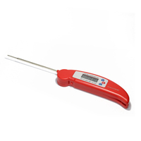 Termometer Daging Panggang BBQ Digital Elektronik Lipat Portabel LCD Plastik GOLDTIME Grosir