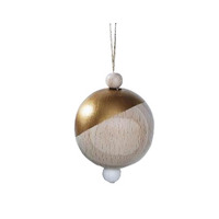 Ornement suspendu de renne en bois de Noël avec cloches rustiques artisanat décoratif artisanal pour la décoration de Noël