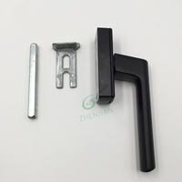 Diseño moderno Tirador negro Ventanas de aluminio Contemporáneo OEM Producto Cerradura de llave Puerta Uso de oficina Hecho Madera Aluminio Plástico