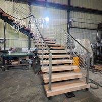 Fabricant professionnel, usine directe, taille, couleur et matériau personnalisés, projet hôtelier et résidentiel, escalier sur mesure