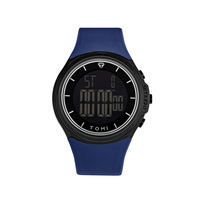 Jam Tangan Digital TOMI T220 Pria Tali Plastik Olahraga Lampu LED Multifungsi Alarm Tanggal Stopwatch Tahan Air Kasual