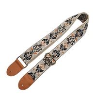 Sangle de guitare classique personnalisée avec logo imprimé, broderie portable, sangles d'épaule tendance pour basse Gibson