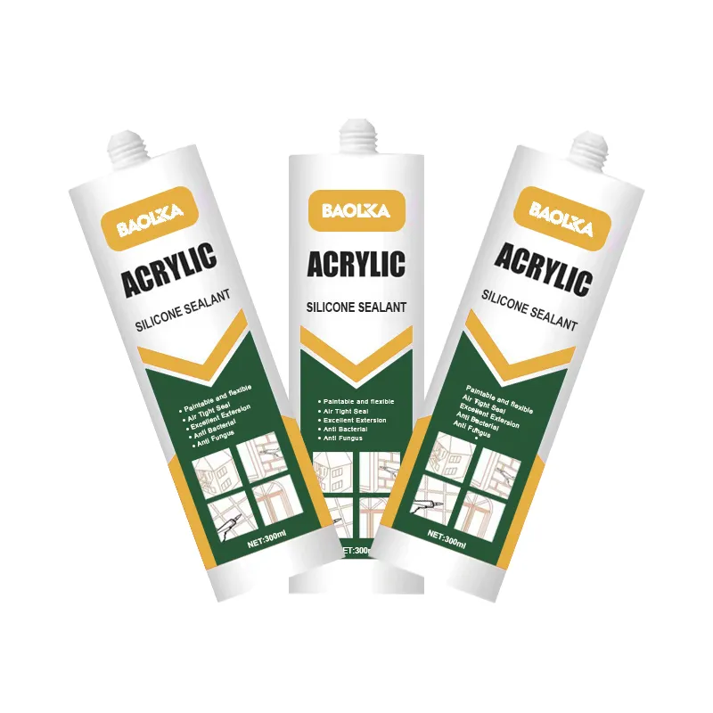 BAOLIJIA 300ml Acrylic Spray Silicone Sealant Adhesives For Wood Window