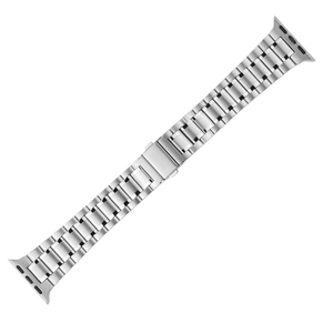 Bracelet de montre en acier inoxydable argenté, style milanais, bracelet de remplacement pour montre connectée et montre-bracelet - Product Image 2