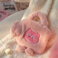 Portable Durable Haute Densité PVC Chat Rempli D'eau Chaud/Froid Pack Dessin Animé En Peluche Grand Sac À Main Chaud pour Femmes et Bébé