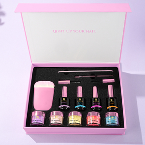 <strong>Nail</strong> Beauty Salon Custom Logo <strong>Starter</strong> <strong>Kit</strong> <strong>Acrylic</strong> Dip Powder for French <strong>Nail</strong> Manicure with Mirror Effect by <strong>Nail</strong> Dip Powder <strong>Kit</strong> - Product Image 1