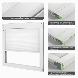 Stores alvéolaires isolants ZSTARR pour fenêtres, texture personnalisée, isolation thermique R-Value, marque sur mesure - Product Image 4
