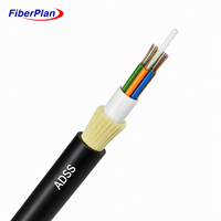 Kabel Serat Optik FiberPlan ADSS 48/96 Lubang G652D Double Cover 150-250m Self-Supporting untuk Jaringan Trunk ISP Amerika Selatan