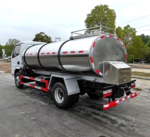 Camión de transporte de leche de oveja de acero inoxidable de grado alimenticio Dongfeng RHD y LHD para el transporte y venta de leche de cabra en fábricas lecheras - Product Image 4