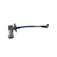 Conjunto de Cable de Puente de 110 mm, Conector SMA Macho de Ángulo Recto con Brida Hembra de 4.1/9.5, Cable Semiflexible Rg 402 de 141 Pulgadas
