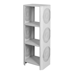 Book Shelves White 4 5-Tier Book Shelves Storage Rack Muscle Decorative Stand For Living Room Bathroom