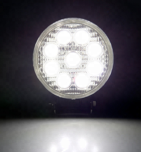 Haut de <span class=keywords><strong>voiture</strong></span> Conduit <span class=keywords><strong>Feux</strong></span> de Travail personnalisé <span class=keywords><strong>symbole</strong></span> étanche 27W Ronde Led Lampe Camions Lumières 2000LM Haute Lumens Lampe 27W - Product Image 6