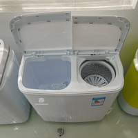 Double Bucket Semi-automatic Washing Machine Portable Mini 3.5kg Washing Machine Suitable for Small Home Spaces