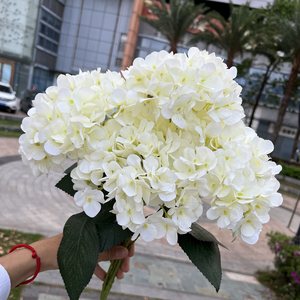 GJ-AF06 Oem Factory Hydrangeas <b>Flowers</b> Artificial Wedding Bulk Hydrangea <b>Flower</b> <b>Bouquet</b> 5 Head Hydrangea Artificial <b>Flower</b> Bulk - Product Image 1