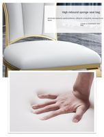 Chaise de salle à manger moderne de luxe de style Louis danois Neva à dossier haut de qualité supérieure et bon marché, meubles de maison