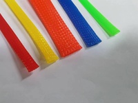 Gaine tressée YUHAO résistante aux hautes températures, 15 mm, en PET extensible, résistante à l'usure et ignifuge, pour la protection des câbles 600V
