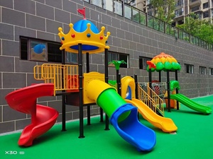 Équipement de parc d'attractions <span class=keywords><strong>pour</strong></span> enfants, combinaison de toboggan en plastique et en acier, jeux <span class=keywords><strong>pour</strong></span> enfants, ensembles de jeux, aire de jeux extérieure - Product Image 5