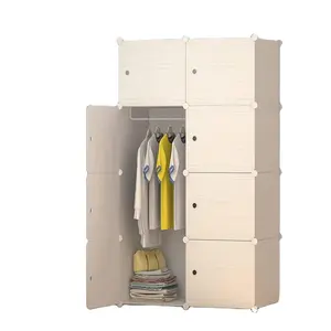 Manufacturer PP Plastic Material DIY 10 12 15 16 Assemble Cube Storage Cabinet