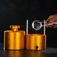 Machine à glaçons en aluminium écologique usinée CNC avec logo personnalisé pour café, bar, cocktails, whisky, margaritas