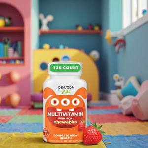 120 conteggio misto sapore di frutta compresse multivitaminiche masticabili supporto digestivo minerali di ferro vitamine per bambini e neonati - Product Image 2