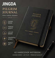 Carnet A5 personnalisable en PU rigide avec détails gaufrés à chaud, élastique, marque-page en ruban, ouverture à plat, 100 feuilles, cadeau idéal
