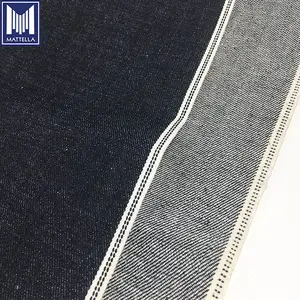 Màu Đen Cạnh 100% Cotton 13.8 Oz Bán Buôn Biên Vải Nhật Bản Denim Vải Cho Nam Giới Mezclilla Para Jeans