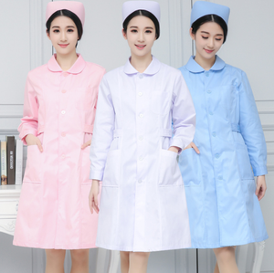 DFHS01 Stock para Venta al por Mayor y Personalizado: Diseños de Uniformes de Enfermera para Hospital, Conjuntos de Uniformes Médicos, Nuevo Estilo con Cuello de Traje para Enfermera - Product Image 5