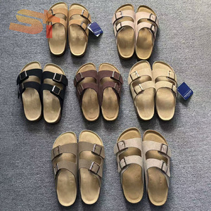 Scarpe SIKE Birkenstock con Suole in Sughero e Sandali per Uomo e Donna, Nuovi Infradito in Pelle a Doppio Cinturino, Stivali Birkenstock Vintage - Product Image 1