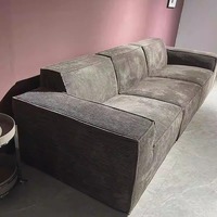 Modernes Modulares Würfel-Sofa aus Komprimiertem Cordstoff, Sektionales Wohnzimmermöbel, Großhandel Würfel-Modulsofa in Box