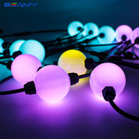 Luces LED Mágicas de 360 Grados al por Mayor, Cadena de Luces LED RGB de 50 mm de Diámetro, Decoración Navideña Colorida para Escenarios, Parques Temáticos, OEM