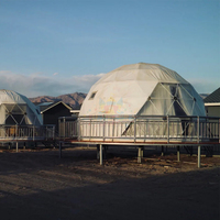 Dôme géodésique transparent pour glamping en plein air, tente en verre avec parois en verre, tailles personnalisées, grand gazebo pour camping