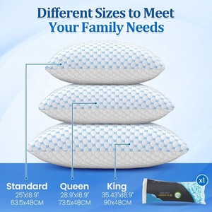 Factory Price Luxury Shredded Memory Foam Bed <strong>Pillow</strong> Adjustable Breathable Relief Pressure Cooling <strong>Pillows</strong> for Hot Sleepers - Product Image 2